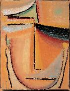 Alexej von Jawlensky Abstract Head oil painting artist